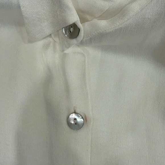 Zara Ivory Blouse with Feather Trim - Picture 4 of 4